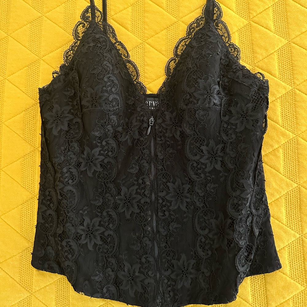 1990s Vintage Marvel by La Perla Black Corset